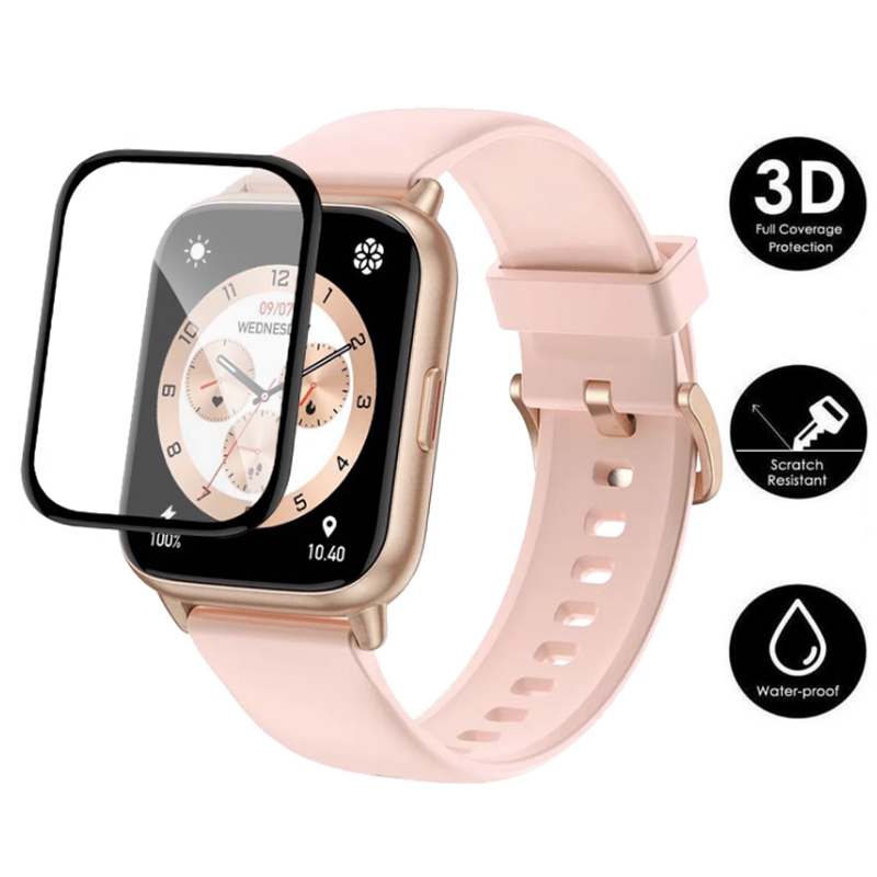 Amazfit Smartwatch Accessories - 3D kavisli yumuşak kenar temizle koruyucu