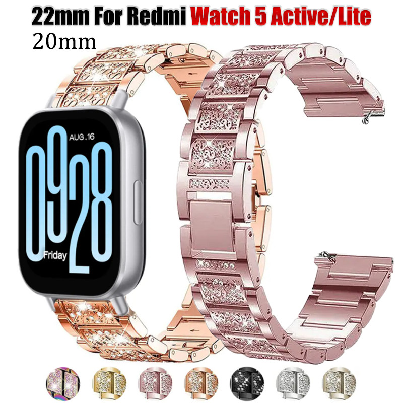 22mm 20mm Elmas Parlak Paslanm - Accessories For Galaxy Watch 5 incelemesi ve fiyatı