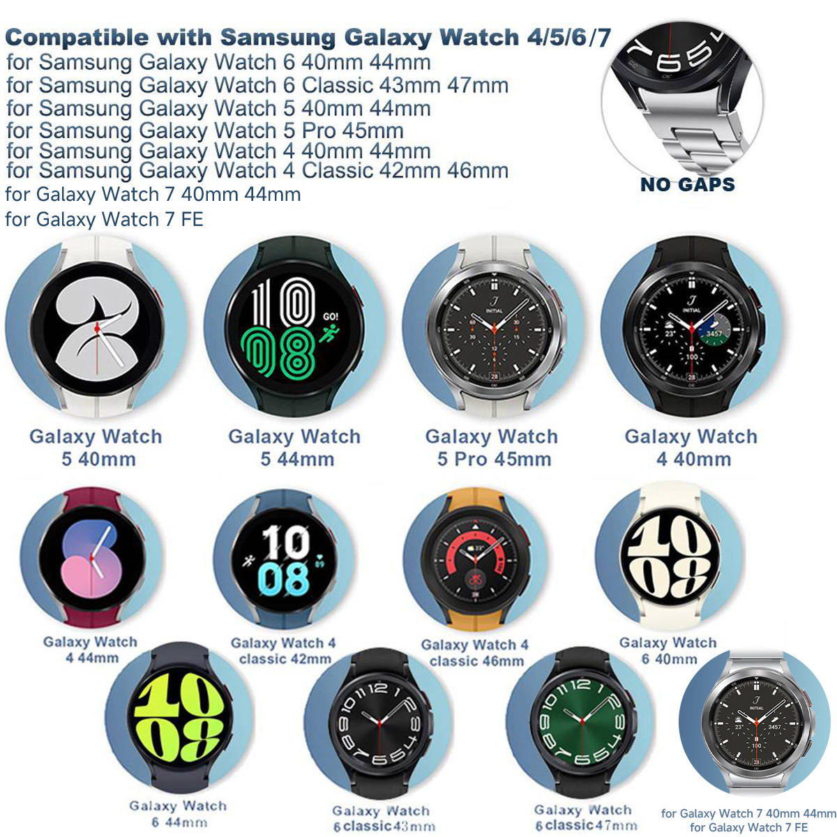 Hiçbir Boşluk Kayışı Samsung G - Accessories For Galaxy Watch 5 incelemesi ve fiyatı